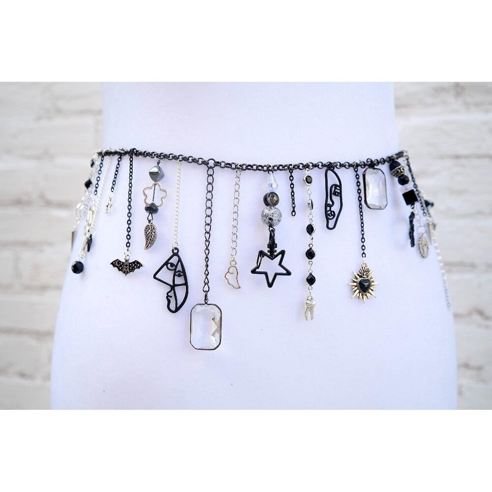 Black & Silver Waist Chain